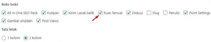 Tampilan Centang Custom Field Pada WordPress