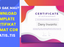 Download Template Sertifikat Berformat CDR