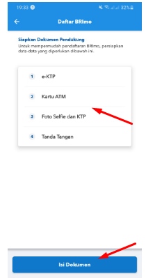 form data diri online untuk registrasi BRImo