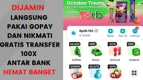 Hemat Maksimal! Nikmati Transfer Uang Gratis 100x Sebulan ke Bank Mana Saja Pakai GoPay